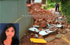 Byndoor : Young woman dies in temple compound wall collapse